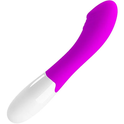 Vibrators pretty love elemental vibrator 30 vibrationsmodi in magenta und weiß aus silikon mit ergonomischem design