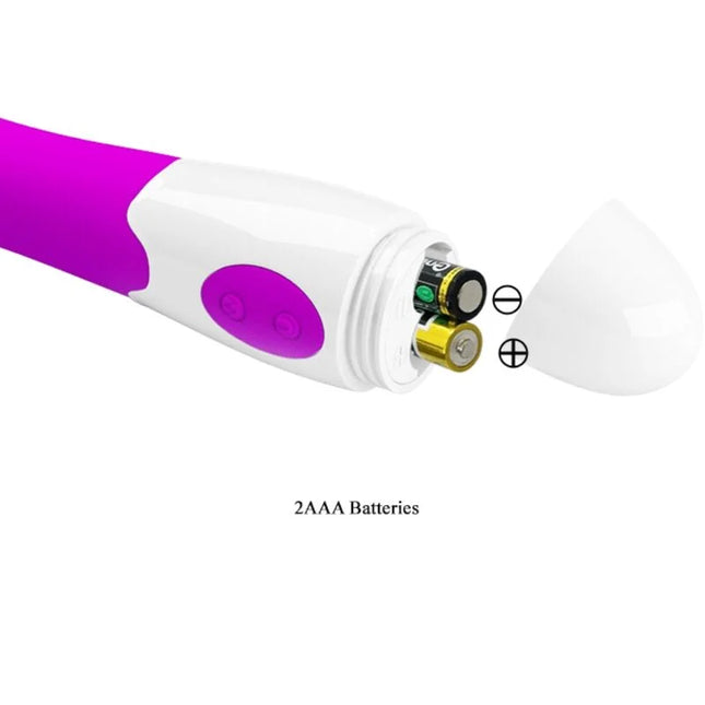 Prätty love elemental vibrator lila mit 30 vibrationsmodi und ergonomischem, glattem design in violett und weiß