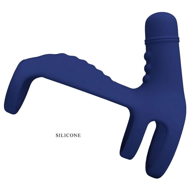 PRETTY LOVE - ELISH VIBRATIONSRING MIT VERLNGERUNG BLAU - Penisring mit Vibration