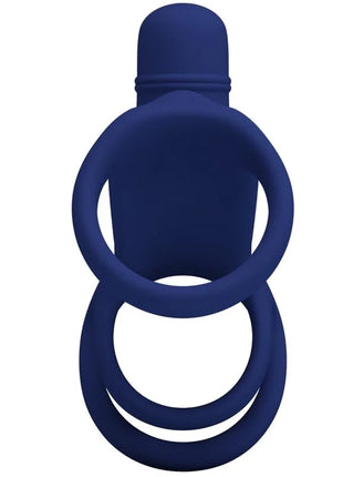 PRETTY LOVE - ELISH VIBRATIONSRING MIT VERLNGERUNG BLAU - Penisring mit Vibration