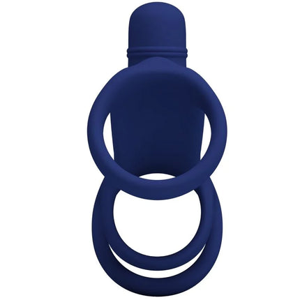 PRETTY LOVE - ELISH VIBRATIONSRING MIT VERLNGERUNG BLAU - Penisring mit Vibration