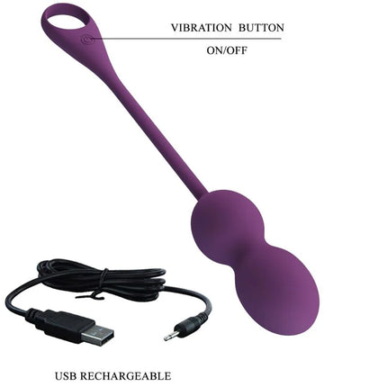 PRETTY LOVE - ELVIRA KEGEL BALLS APP FERNBEDIENUNG - LILA - Vibrierendes Ei