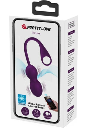 PRETTY LOVE - ELVIRA KEGEL BALLS APP FERNBEDIENUNG - LILA - Vibrierendes Ei
