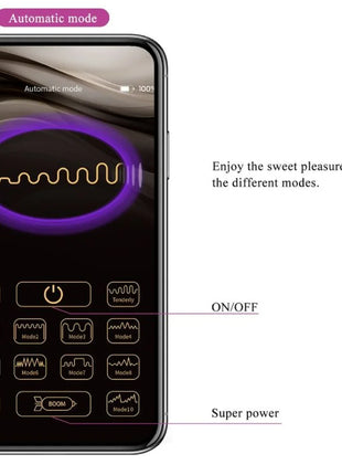 PRETTY LOVE - ELVIRA KEGEL BALLS APP FERNBEDIENUNG - LILA - Vibrierendes Ei