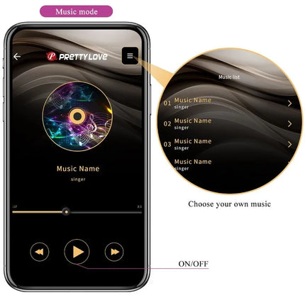 PRETTY LOVE - ELVIRA KEGEL BALLS APP FERNBEDIENUNG - LILA - Vibrierendes Ei