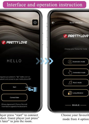 PRETTY LOVE - ELVIRA KEGEL BALLS APP FERNBEDIENUNG - LILA - Vibrierendes Ei