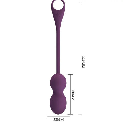 PRETTY LOVE - ELVIRA KEGEL BALLS APP FERNBEDIENUNG - LILA - Vibrierendes Ei