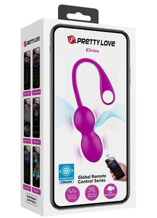PRETTY LOVE - ELVIRA WIEDERAUFLADBARE VIBRIERBÄLLE LILA - Vibrierende Kugeln