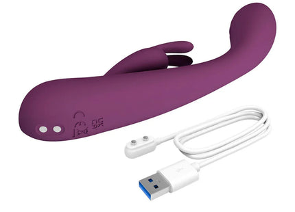 PRETTY LOVE - EMMA RABBIT LILA VIBRATOR MIT STIMULATOR