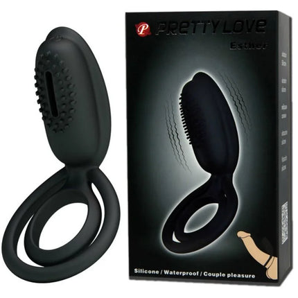 PRETTY LOVE - ESTHER VIBRATIONSRING MIT STIMULATOR - Penisring für Paare