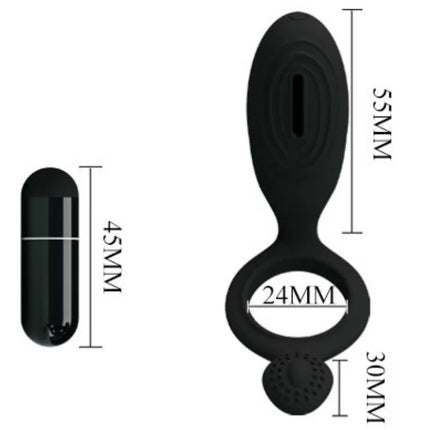 PRETTY LOVE - ETHEL VIBRATIONSRING MIT STIMULATOR - Penisring für Paare