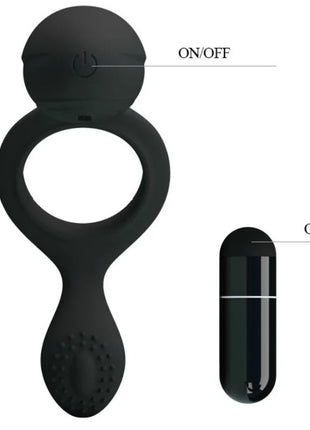 PRETTY LOVE - ETHEL VIBRATIONSRING MIT STIMULATOR - Penisring für Paare