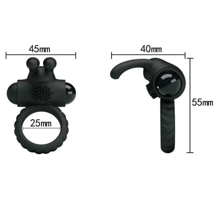 PRETTY LOVE - EUDORA VIBRIERRING MIT STIMULATOR - Penisring mit Vibration