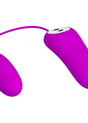 Vibrierendes ei von pretty love eunice in lebendigem lila mit ergonomischem design und glattem silikonfinish