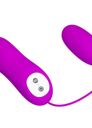 Pretty Love Eunice vibrierendes ei in lila mit dualem ende, ergonomischem design und glattem silikonfinish