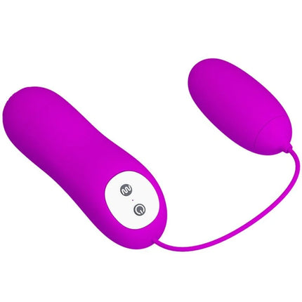 Pretty Love Eunice vibrierendes ei in lila mit dualem ende, ergonomischem design und glattem silikonfinish