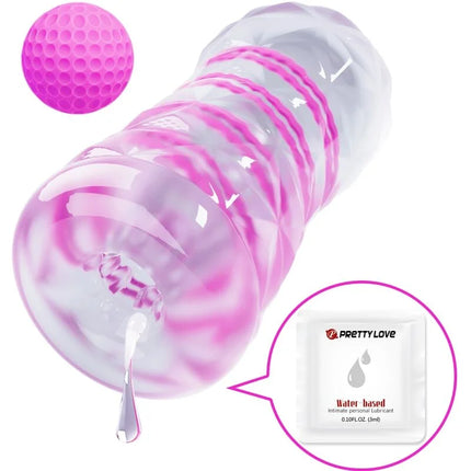 PRETTY LOVE - FANTASY MNNLICHER MASTURBATOR MIT INNENSPIRALE UND TRANSPARENTEN BLLEN - Ei-Masturbator