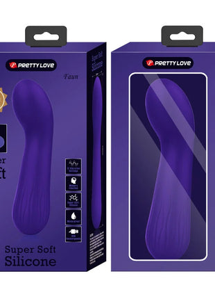 Lila pretty love faun vibrator aus superweichem silikon für angenehme anwendung