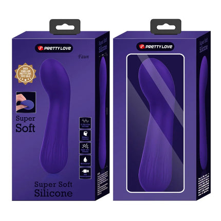 Lila pretty love faun vibrator aus superweichem silikon für angenehme anwendung