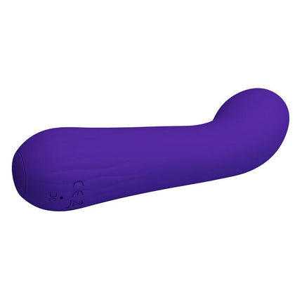 Purple silikon vibrator Pretty Love Faun mit glattem, geschwungenem Design und abgerundeten Enden