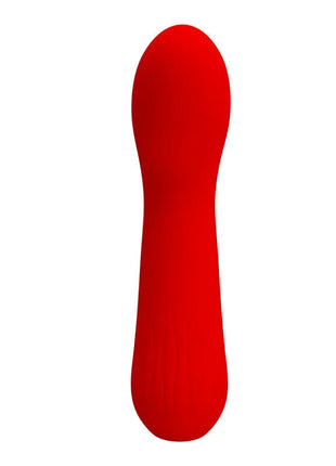 Roter silikon vibrator faun vibrator von pretty love mit vibrationsfunktion