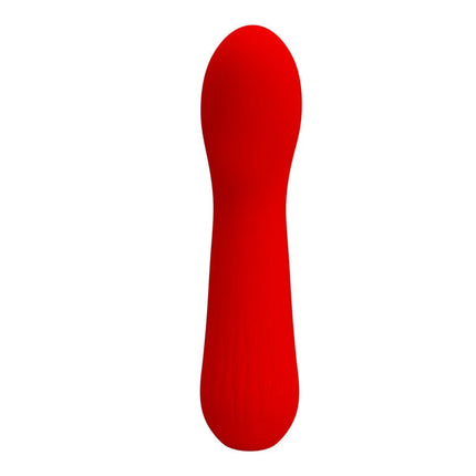 Roter silikon vibrator faun vibrator von pretty love mit vibrationsfunktion