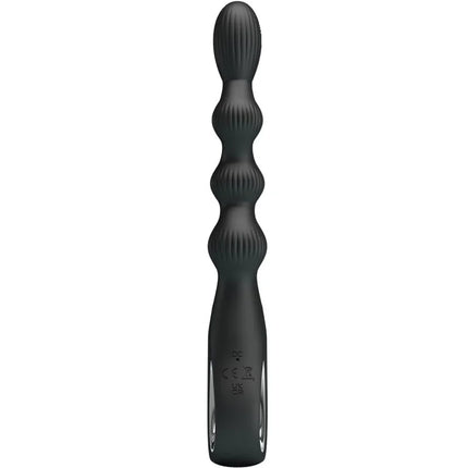 PRETTY LOVE - FEDERER ANALVIBRATOR 12 VIBRATIONEN SCHWARZ