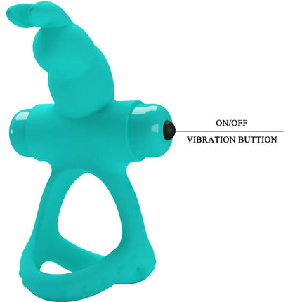 PRETTY LOVE - FIGGY GREEN RABBIT VIBRATORRING - Penisring für Paare