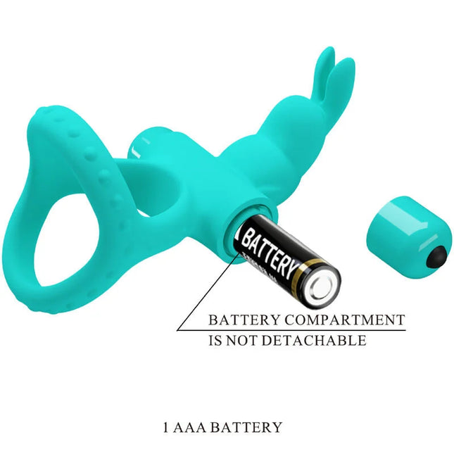PRETTY LOVE - FIGGY GREEN RABBIT VIBRATORRING - Penisring für Paare