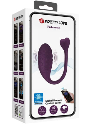 PRETTY LOVE - FISHERMAN APP-GESTEUERTES VIBRIERENDES EI LILA - Vibrierendes Ei