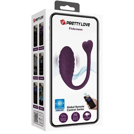 PRETTY LOVE - FISHERMAN APP-GESTEUERTES VIBRIERENDES EI LILA - Vibrierendes Ei