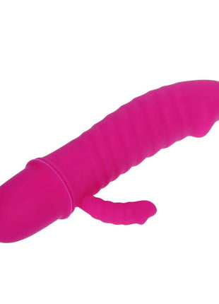 Vibrationsspielzeug flirtation arnd von pretty love aus pinkem silikon mit geriffelter oberfläche und kleinem schwanz