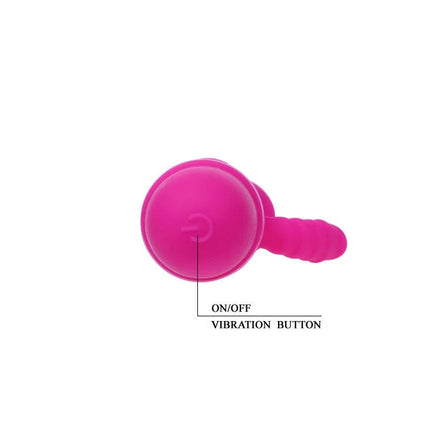 Rosa silikon flirtation arnd vibrator von pretty love mit abgerundetem kopf und strukturierter schaft