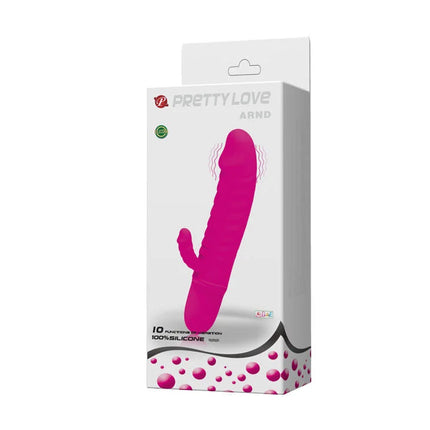 Pink prettylove flirtation arnd vibrator aus 100 prozent silikon mit vibrafunktion