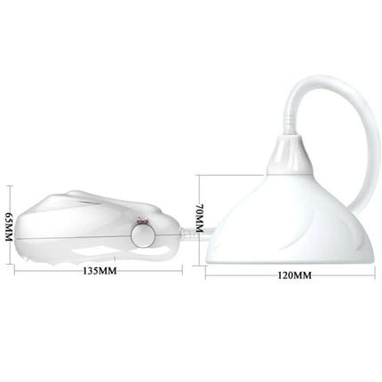 Weißer plastik wandlampen mit gebogenem griff und kuppelförmigem schirm beim pretty love flirtation fantasy partner nippelstimulator