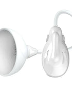 Weißer silikon dental absaugschlauch mit gebogenem griff und trichterförmigem kopf von Pretty Love Flirtation Fantasy Partner Nippelstimulator