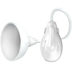 Weißer silikon dental absaugschlauch mit gebogenem griff und trichterförmigem kopf von Pretty Love Flirtation Fantasy Partner Nippelstimulator