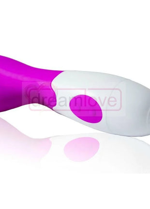 Vibrant lila und weiße silikon vibrator mit abgerundetem ergonomischem design von pretty love flirtation