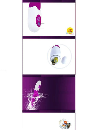 Handheld vibrierer flirtation schnitziger von pretty love in lila und weiß mit elegantem ergonomischem design