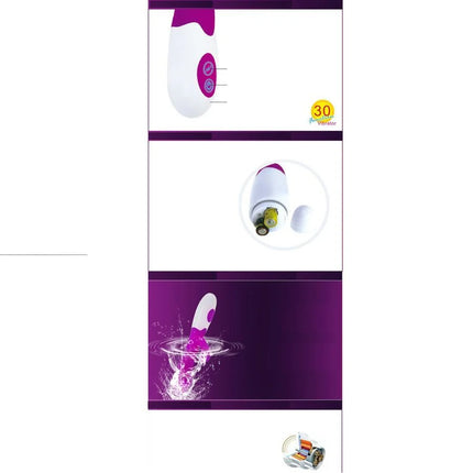 Handheld vibrierer flirtation schnitziger von pretty love in lila und weiß mit elegantem ergonomischem design