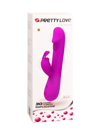 Pretty love flirtation vibrator mit kaninchen in lila silikon in schöner love clement verpackung