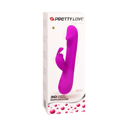 Pretty love flirtation vibrator mit kaninchen in lila silikon in schöner love clement verpackung