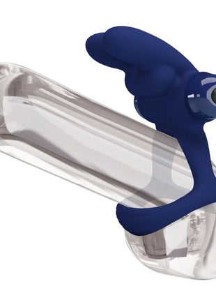 PRETTY LOVE - FRANCISCO DOPPELTER VIBRATIONSRING KANINCHEN BLAU - Penisring mit Vibration