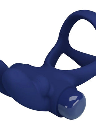PRETTY LOVE - FRANCISCO DOPPELTER VIBRATIONSRING KANINCHEN BLAU - Penisring mit Vibration