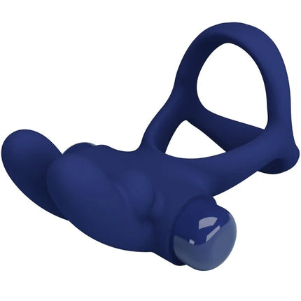 PRETTY LOVE - FRANCISCO DOPPELTER VIBRATIONSRING KANINCHEN BLAU - Penisring mit Vibration