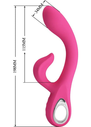 PRETTY LOVE - FRITZ RABBIT VIBRATOR 12 VIBRATIONEN ROSA