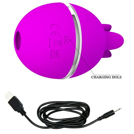 PRETTY LOVE - GEMINI BALL LILA. RUNDER VIBRATOR AUS SILIKON - Auflegvibrator