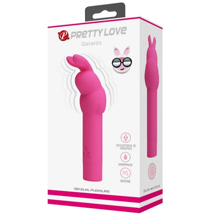 PRETTY LOVE - GERARDO FUSCHIA RABBIT SILIKONVIBRATOR - Minivibrator