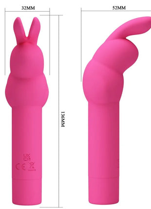 PRETTY LOVE - GERARDO FUSCHIA RABBIT SILIKONVIBRATOR - Minivibrator