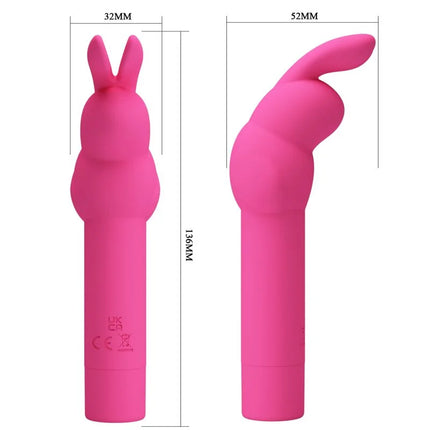 PRETTY LOVE - GERARDO FUSCHIA RABBIT SILIKONVIBRATOR - Minivibrator